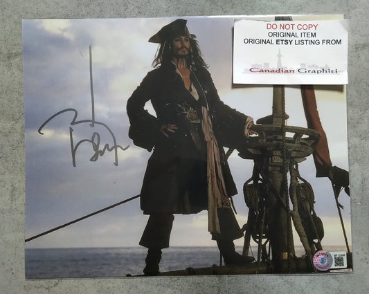 Johnny Depp Hand Signed Autograph 8x10 Photo BAS COA