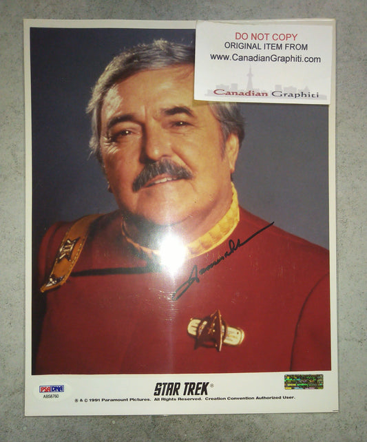 James Doohan Hand Signed Autograph 8x10 Photo COA + PSA Star Trek