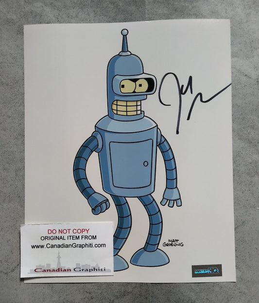 John DiMaggio Hand Signed Autograph 8x10 Photo COA Futurama