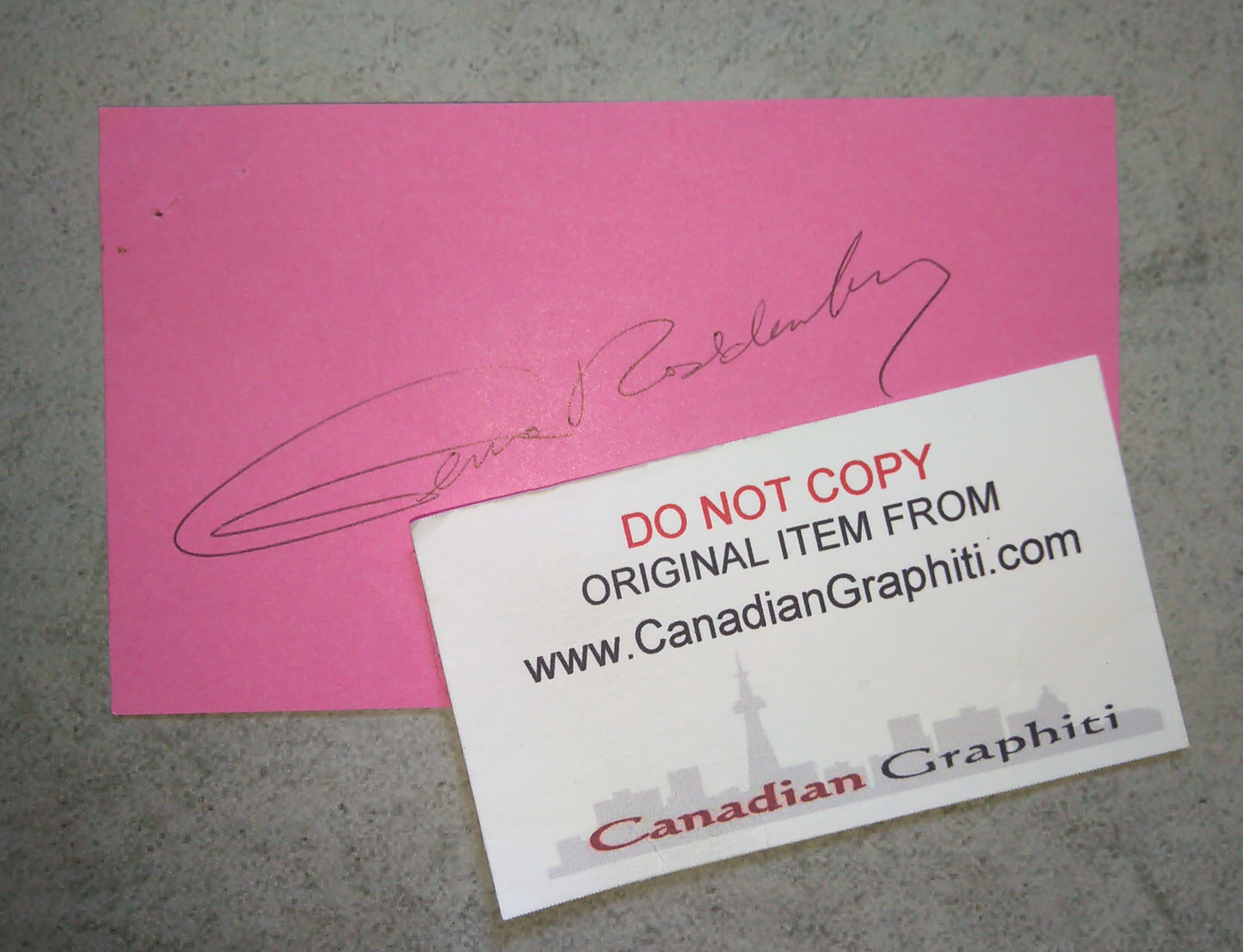 Gene Roddenberry Hand Signed Autograph Index Card COA Star Trek