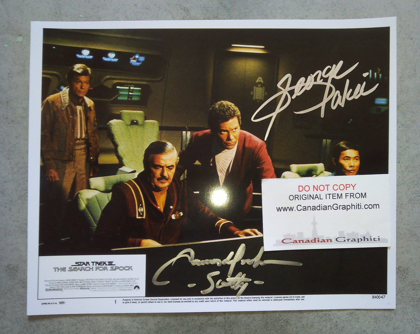 George Takei & James Doohan Hand Signed Autograph 8x10 Photo COA Star Trek