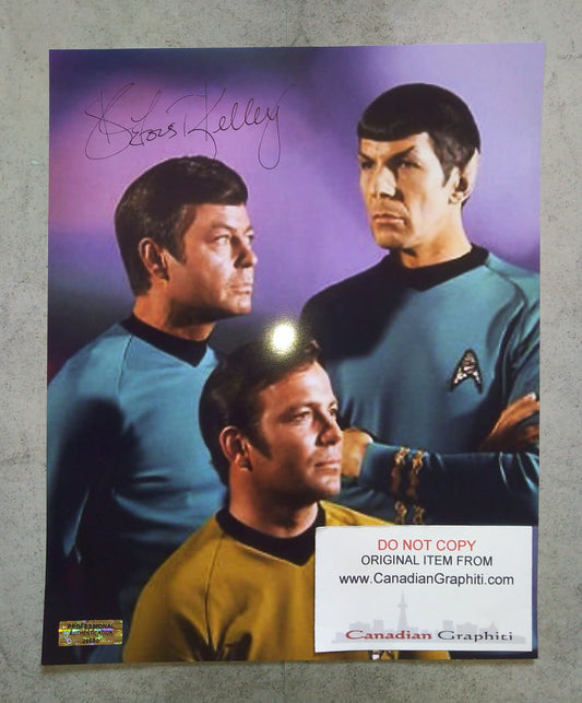 DeForest Kelley Hand Signed Autograph 8x10 Photo COA Star Trek