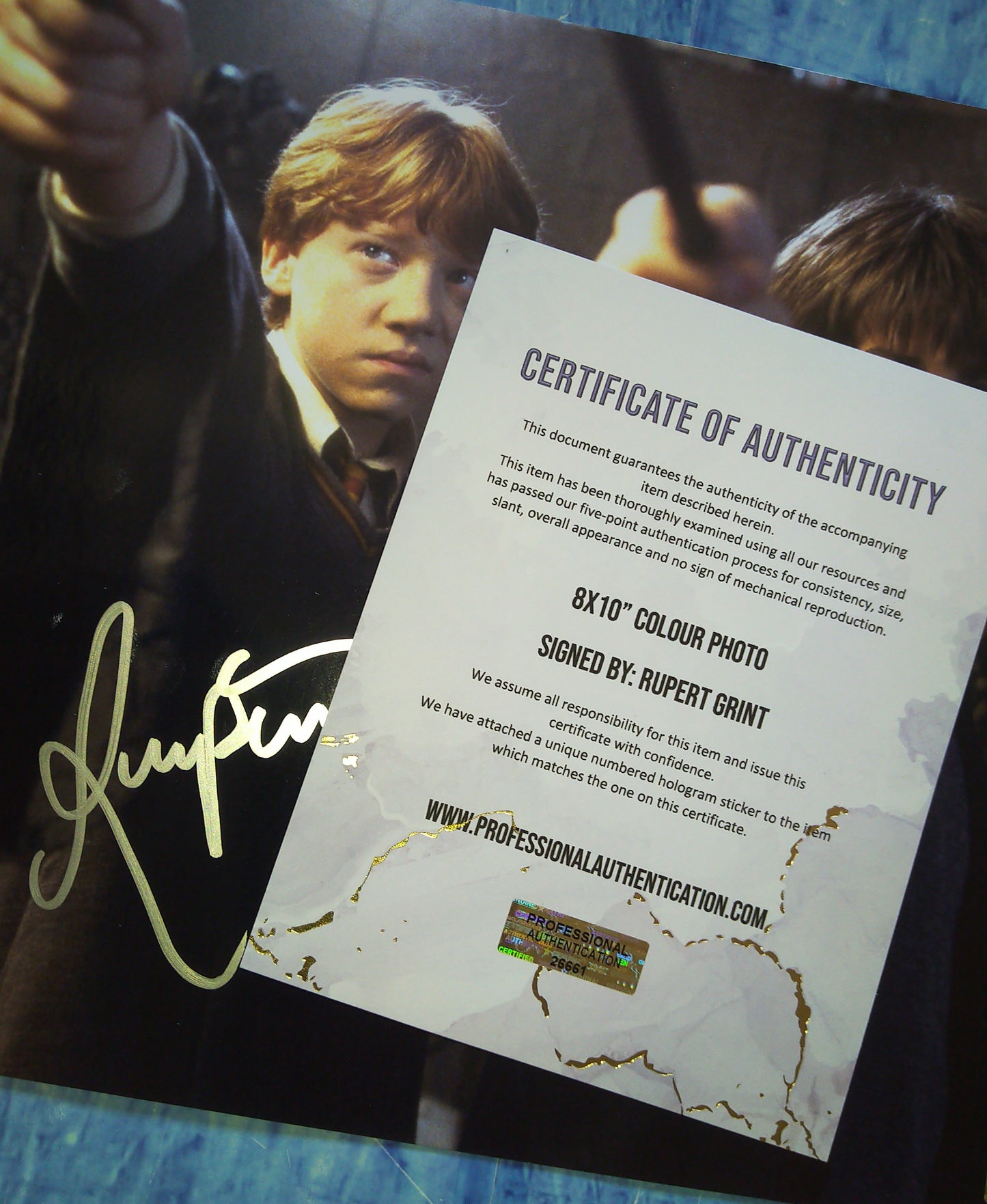 Rupert Grint Hand Signed Autograph 8x10 Photo COA Harry Potter