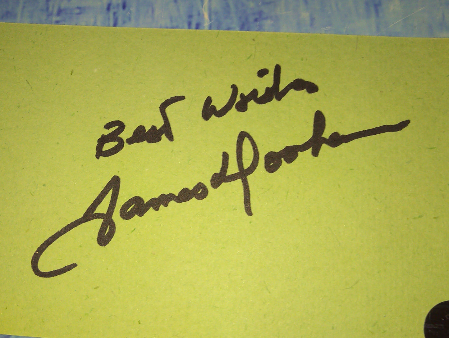 James Doohan Hand Signed Autograph Index Card COA