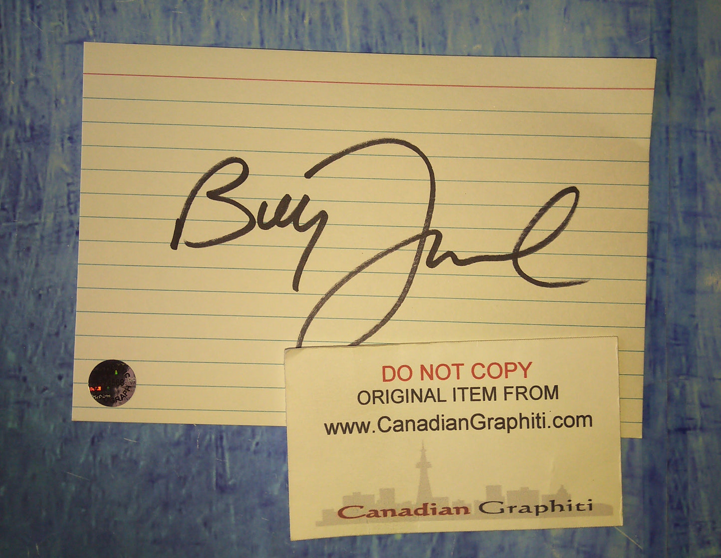 Billy Joel Hand Signed Autograph Index Card COA