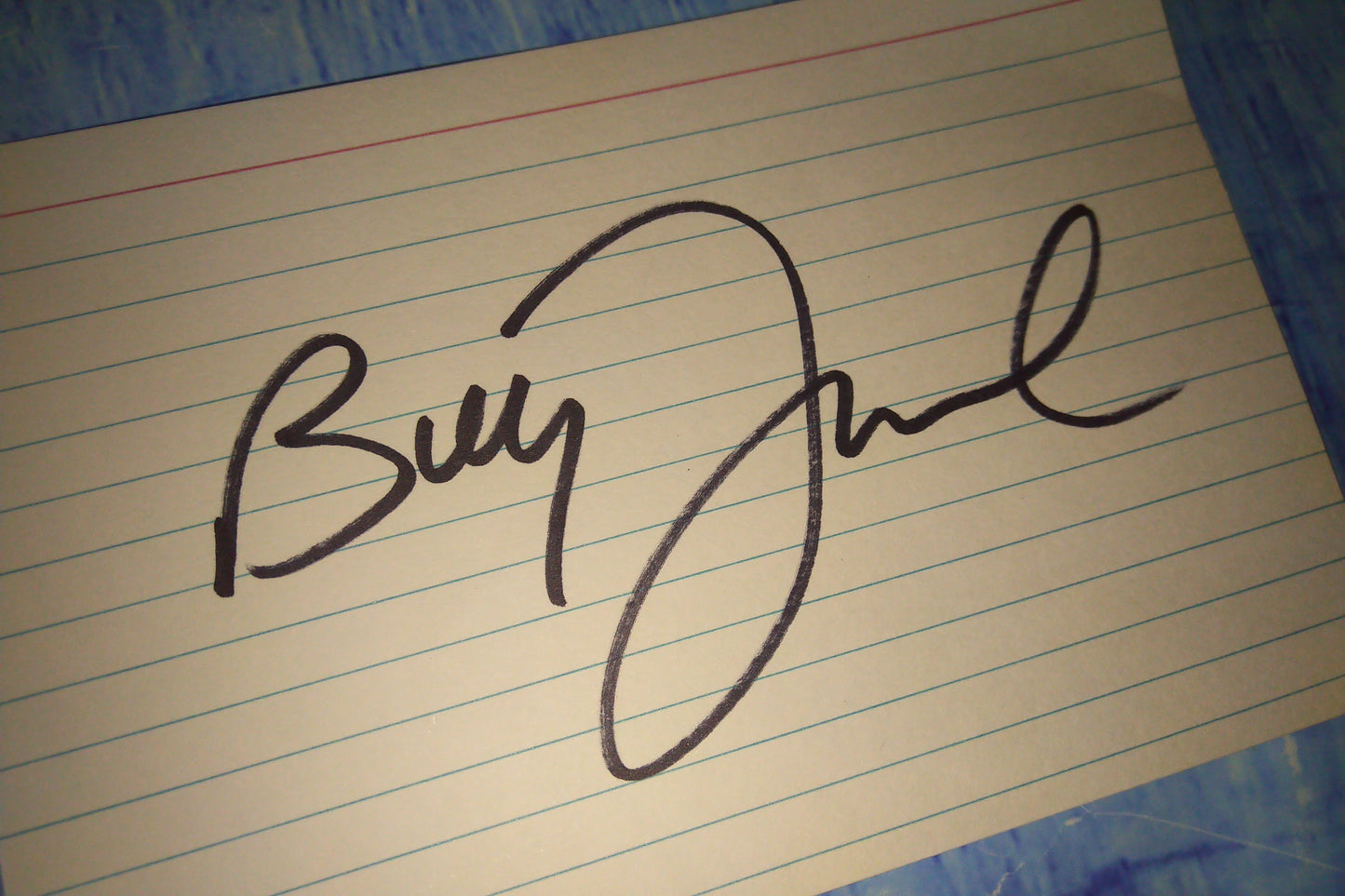 Billy Joel Hand Signed Autograph Index Card COA