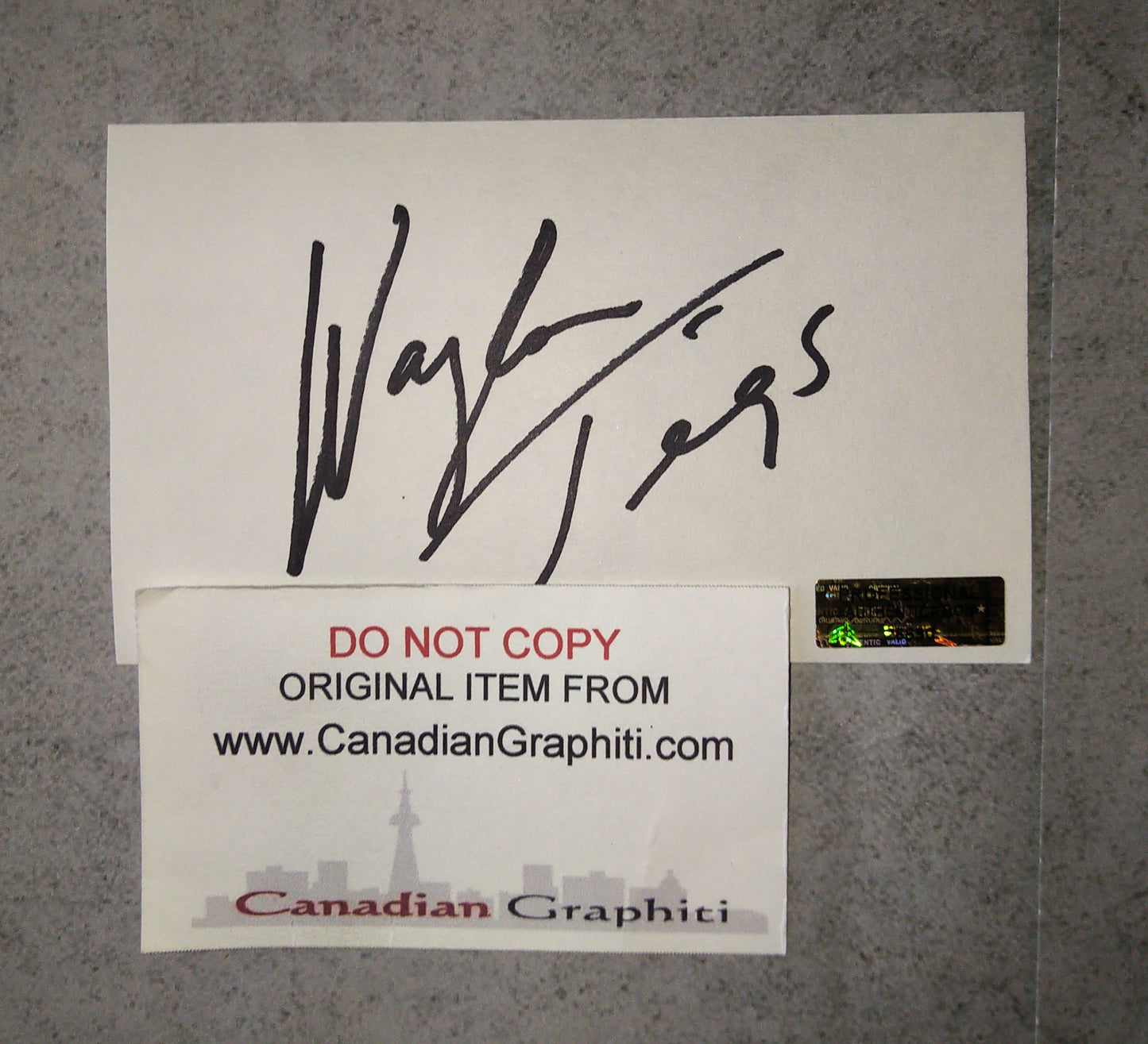 Waylon Jennings Hand Signed Autograph Index Card COA