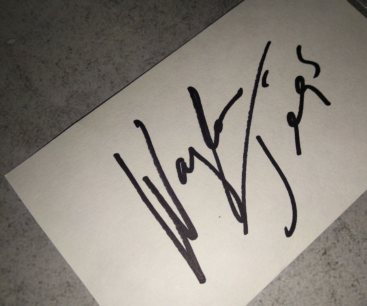 Waylon Jennings Hand Signed Autograph Index Card COA