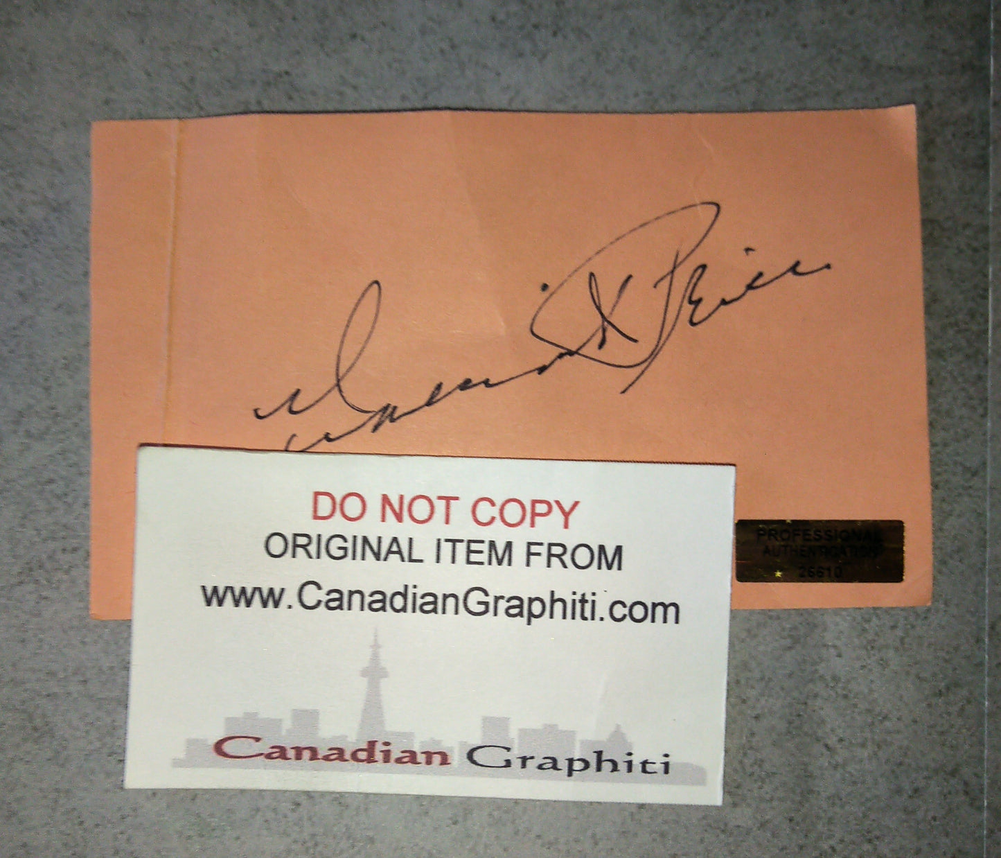 Vincent Price Hand Signed Autograph Index Card COA