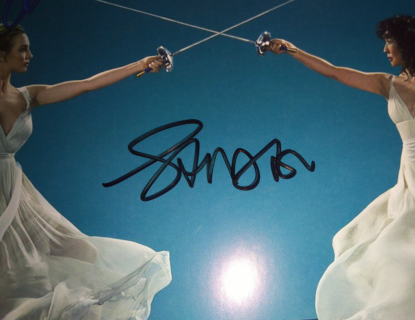 Sandra Oh & Jodie Comer Hand Signed Autograph 8x10 Photo COA Killing Eve