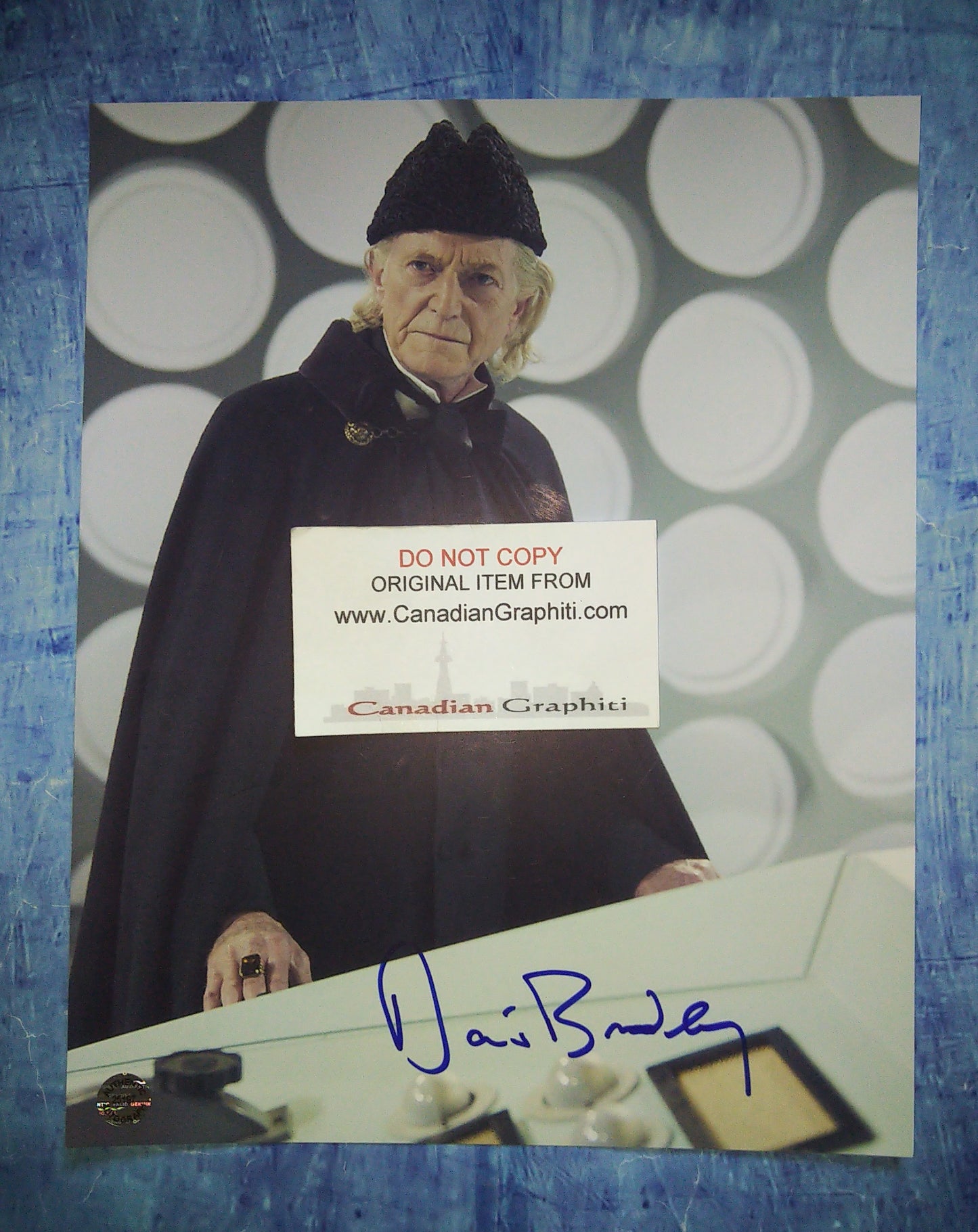 David Bradley Hand Signed Autograph 8x10 Photo COA Doctor Who