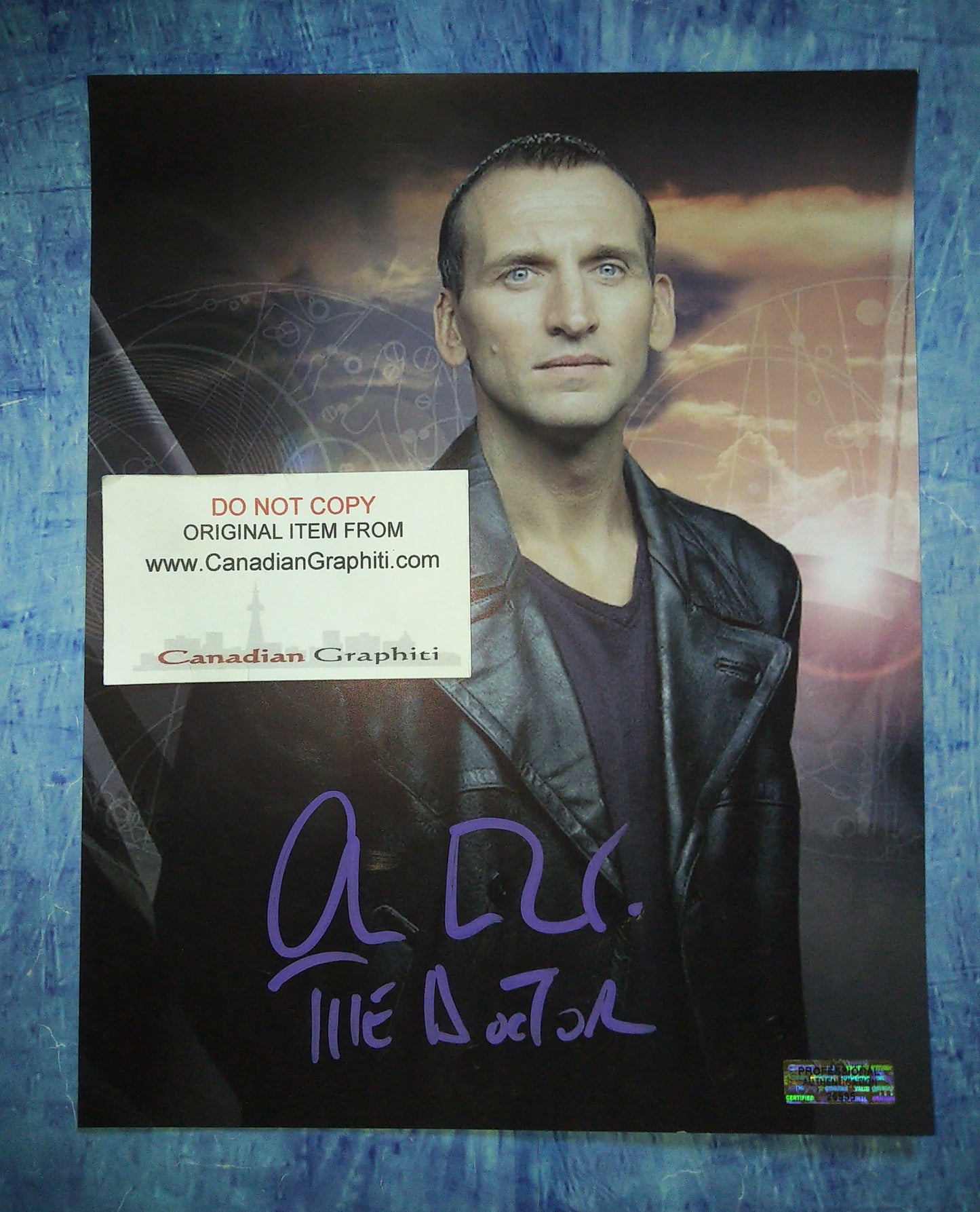 Christopher Eccleston Hand Signed Autograph 8x10 Photo COA Doctor Who