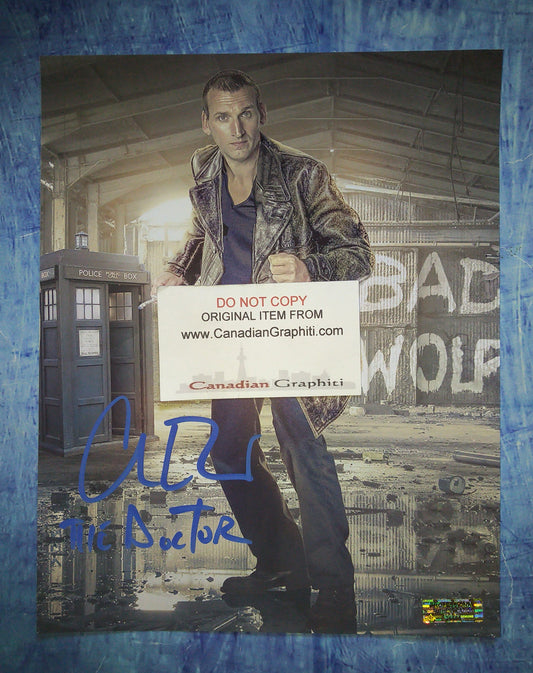 Christopher Eccleston Hand Signed Autograph 8x10 Photo COA Doctor Who