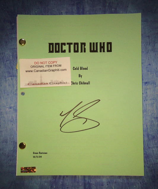 Matt Smith Hand Signed Autograph Doctor Who Script COA Cold Blood