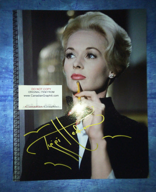 Tippi Hedren Hand Signed Autograph & 11x14 Photo COA The Birds