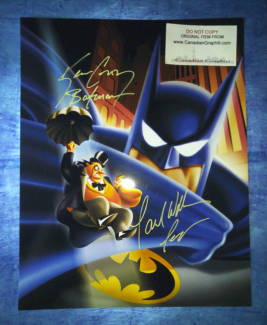 Kevin Conroy & Paul Williams Hand Signed Autograph 11x14 Photo COA Batman The Animated Series