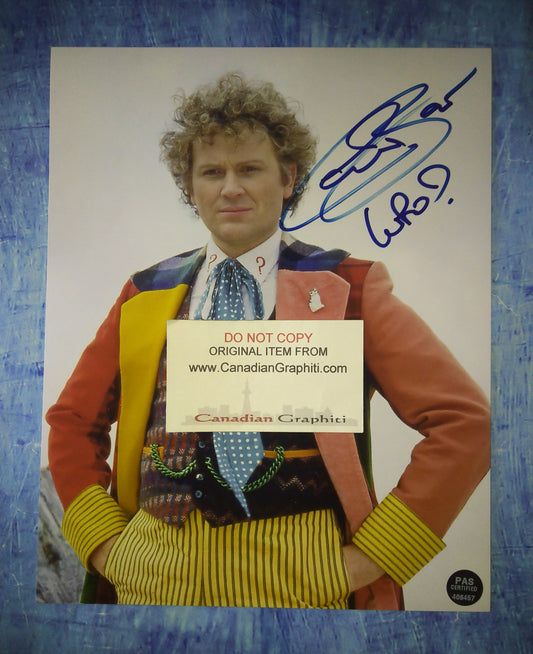 Colin Baker Hand Signed Autograph 8x10 Photo COA Doctor Who