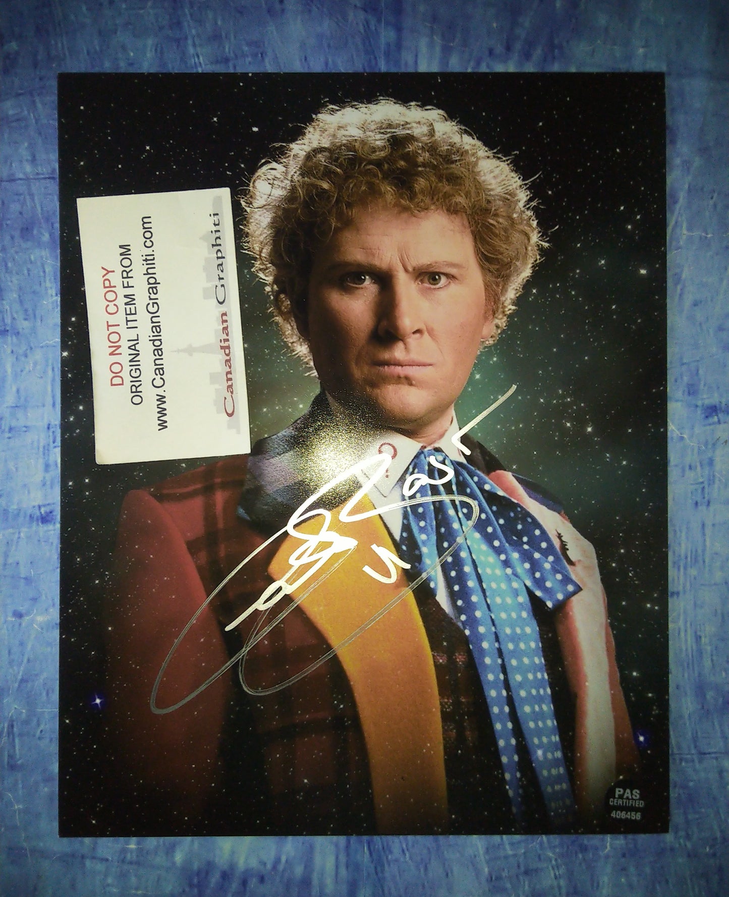 Colin Baker Hand Signed Autograph 8x10 Photo COA Doctor Who