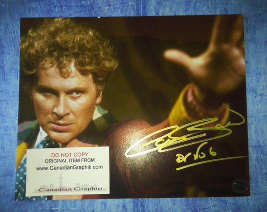 Colin Baker Hand Signed Autograph 8x10 Photo COA Doctor Who