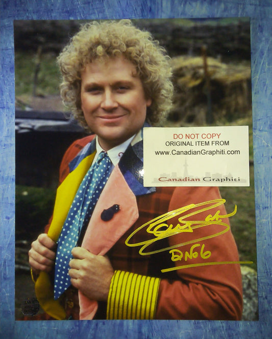 Colin Baker Hand Signed Autograph 8x10 Photo COA Doctor Who