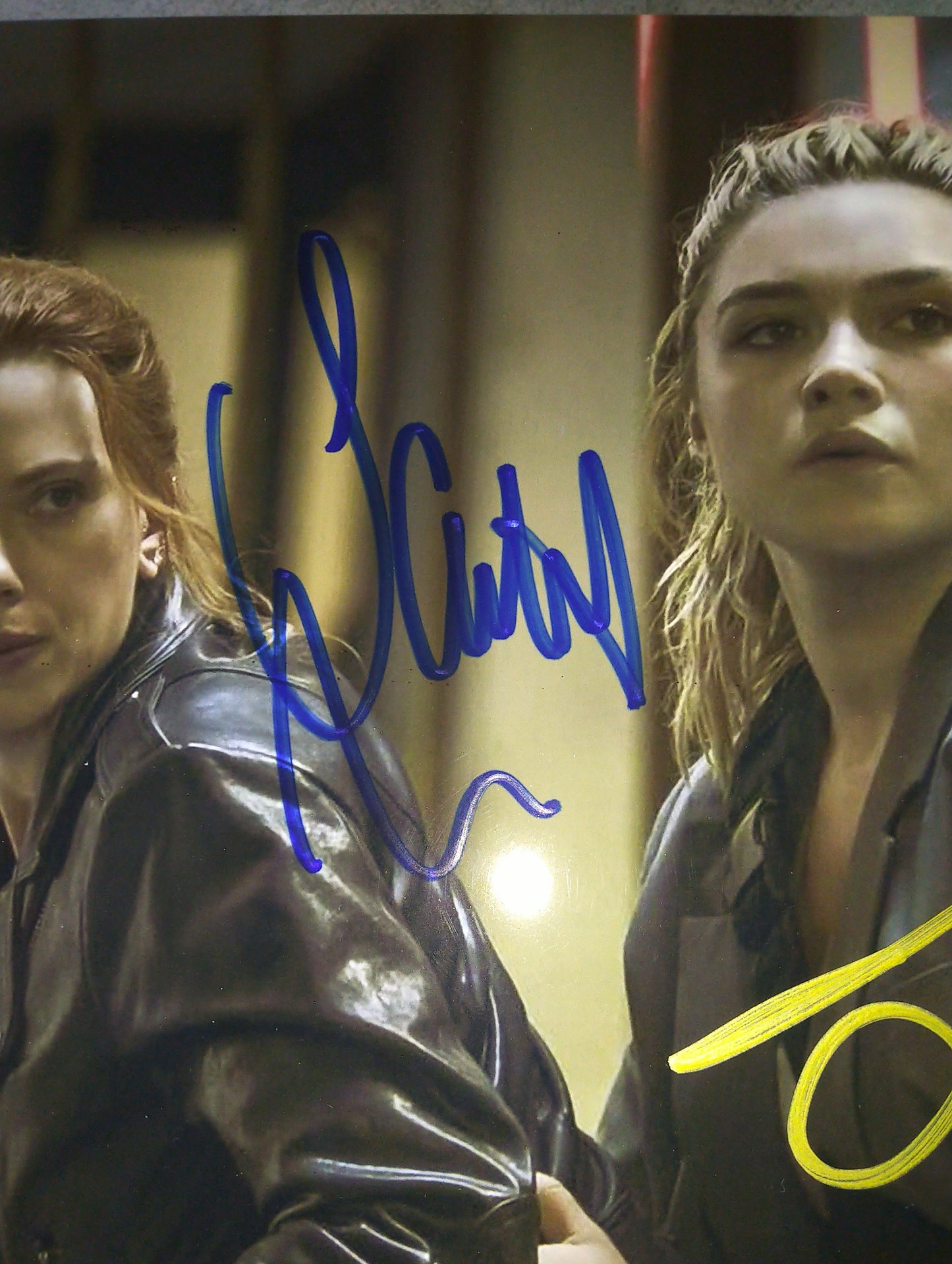 Scarlett Johansson & Florence Pugh Hand Signed Autograph 8x10 Photo COA