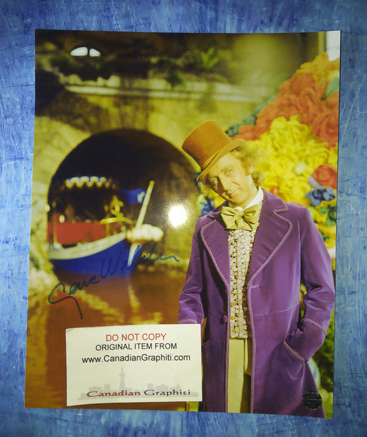 Gene Wilder Hand Signed Autograph 8x10 Photo COA Willy Wonka