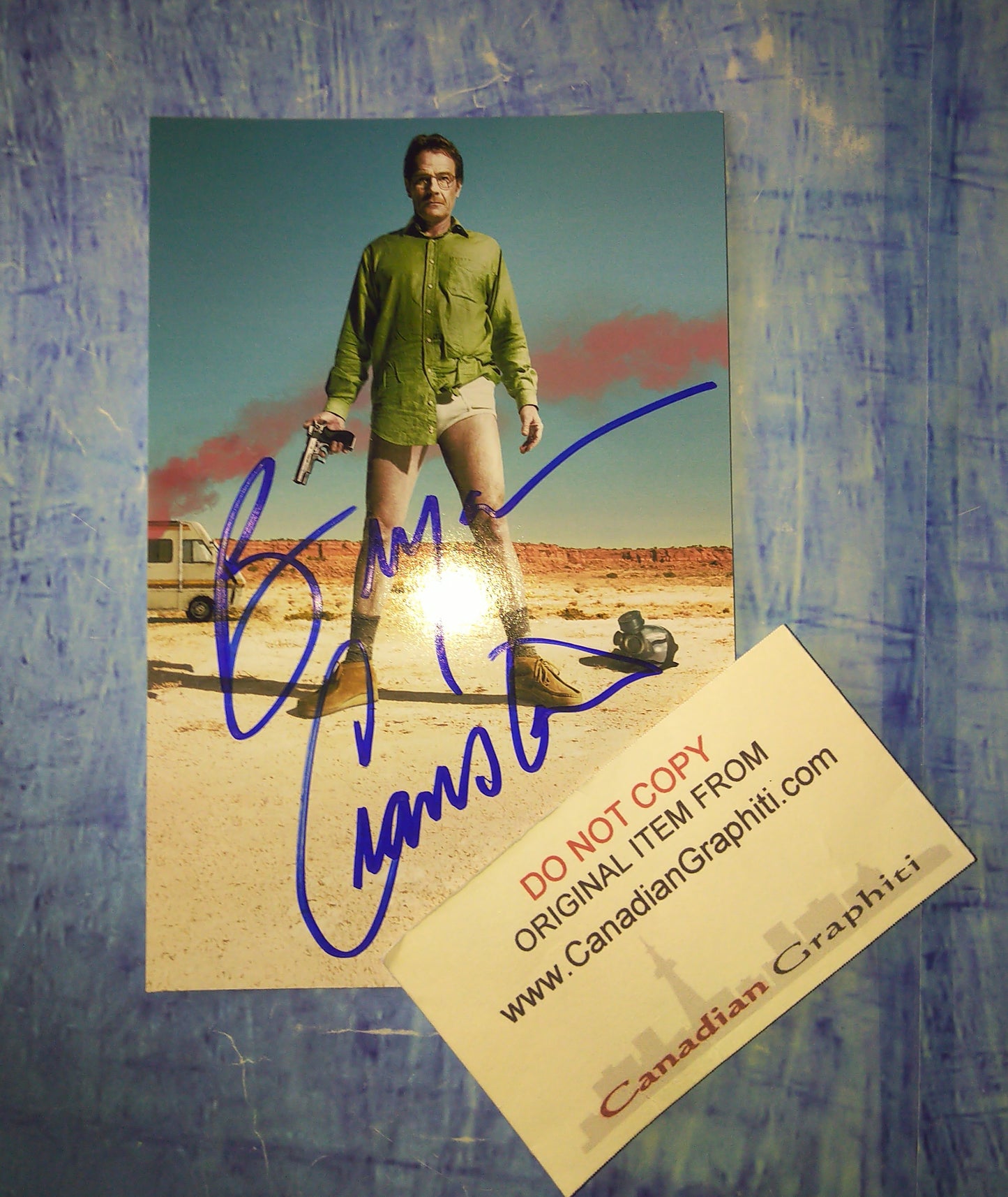 Bryan Cranston Hand Signed Autograph Photo COA Breaking Bad