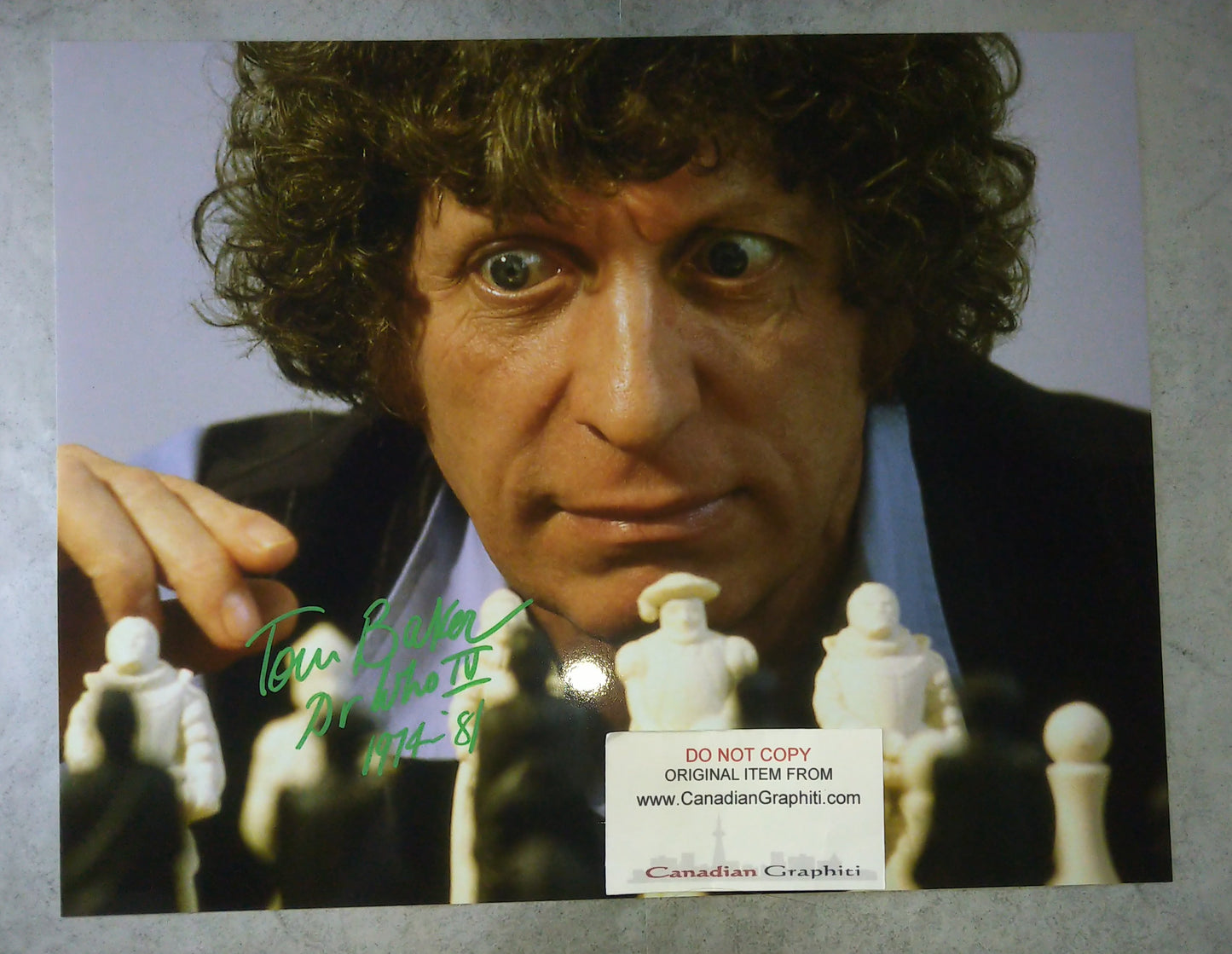 Tom Baker Hand Signed Autograph 11x14 Photo COA Doctor Who