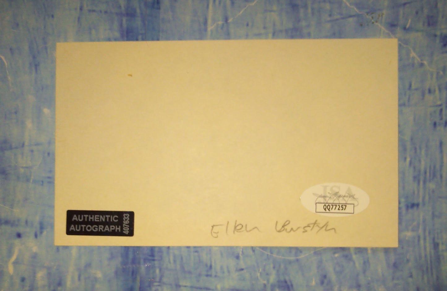 Ellen Burstyn Hand Signed Autograph Index Card COA + JSA