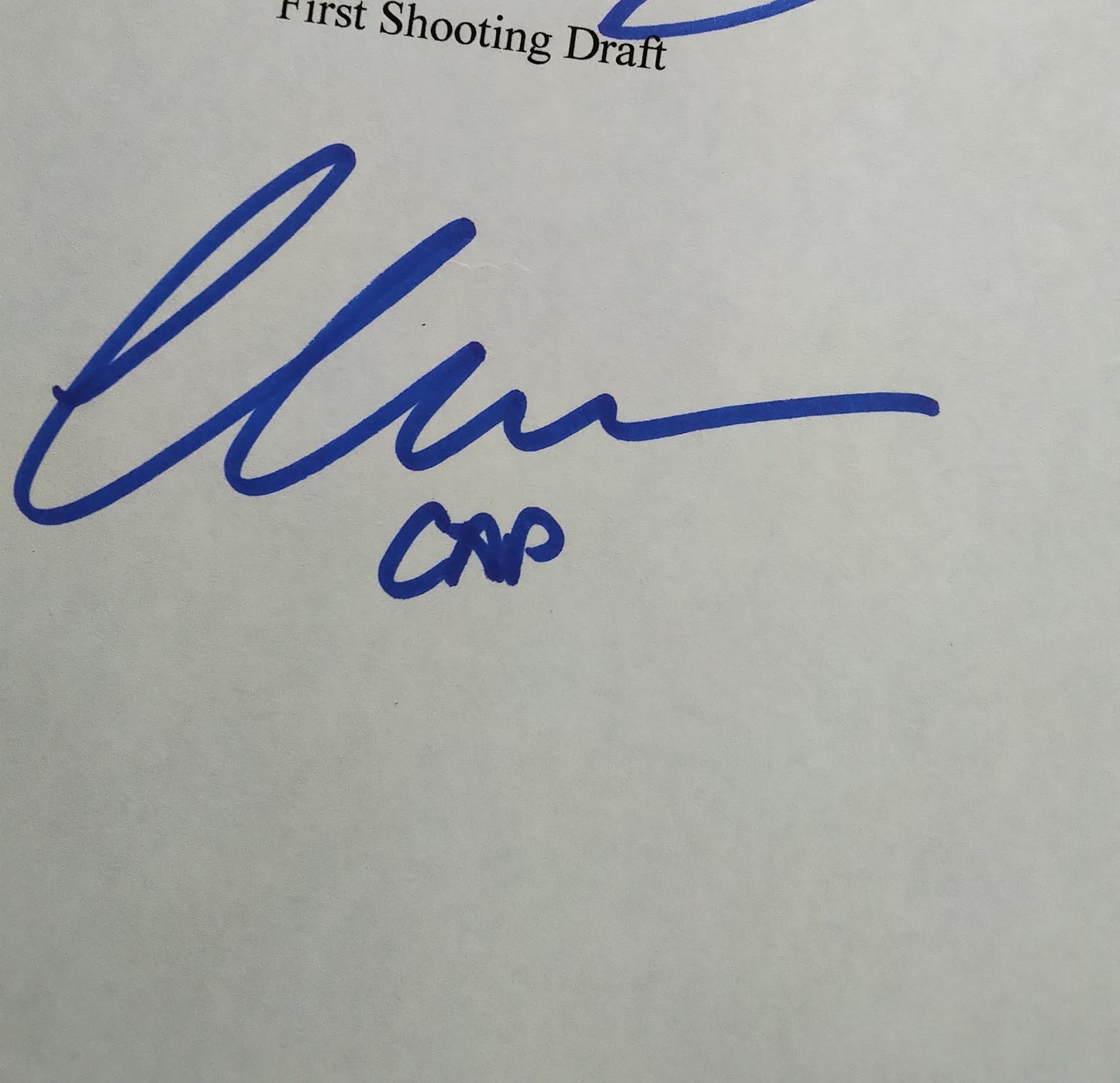 Sebastian Stan & Chris Evans Hand Signed Autograph Captain America Script COA