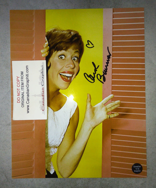 Carol Burnett Hand Signed Autograph 8x10 Photo COA