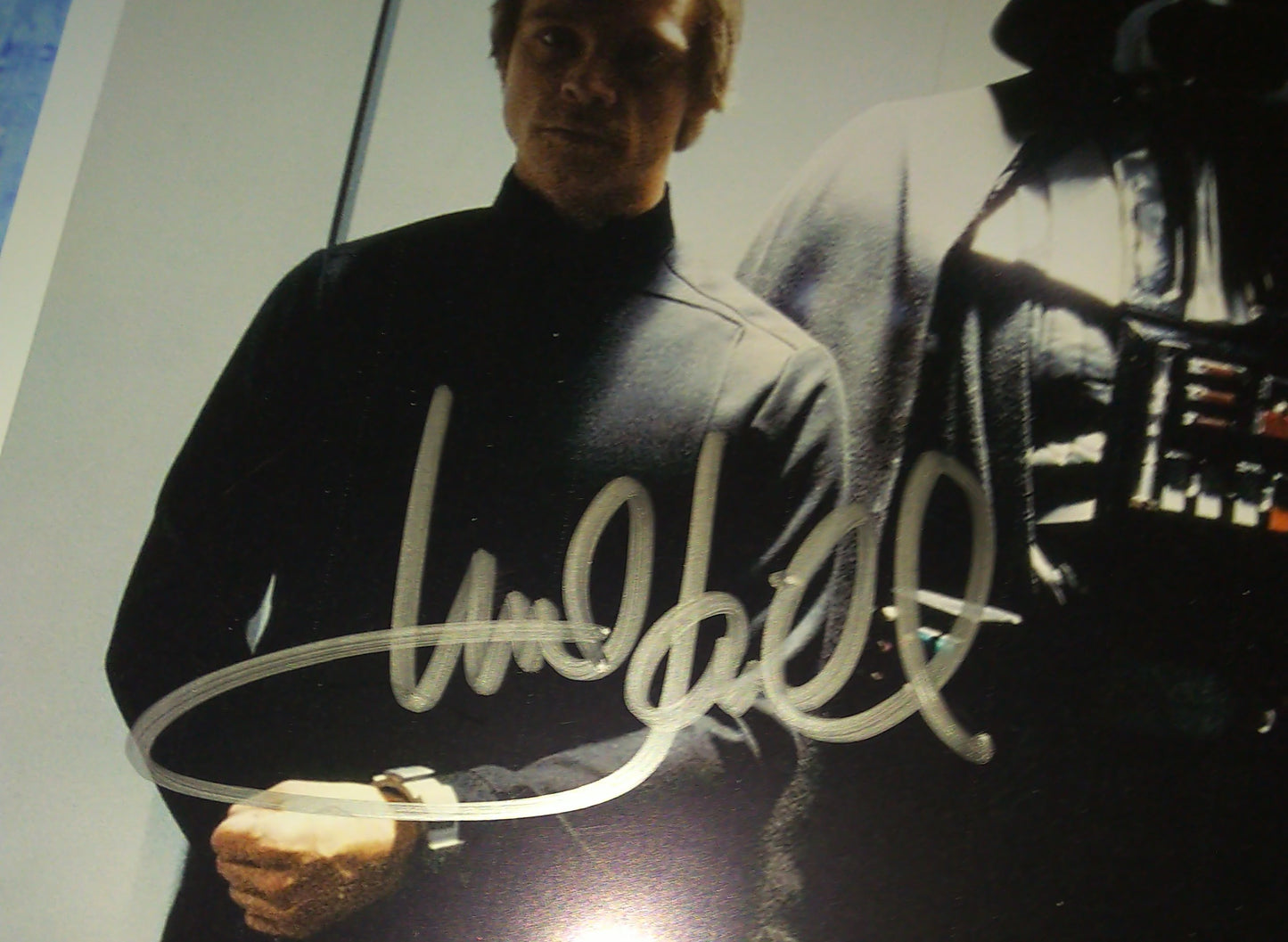 Mark Hamill & James Earl Jones Hand Signed Autograph Photo COA Star Wars