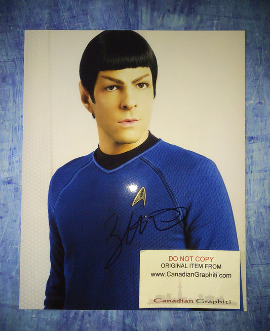 Zachary Quinto Hand Signed Autograph 8x10 Photo COA Star Trek