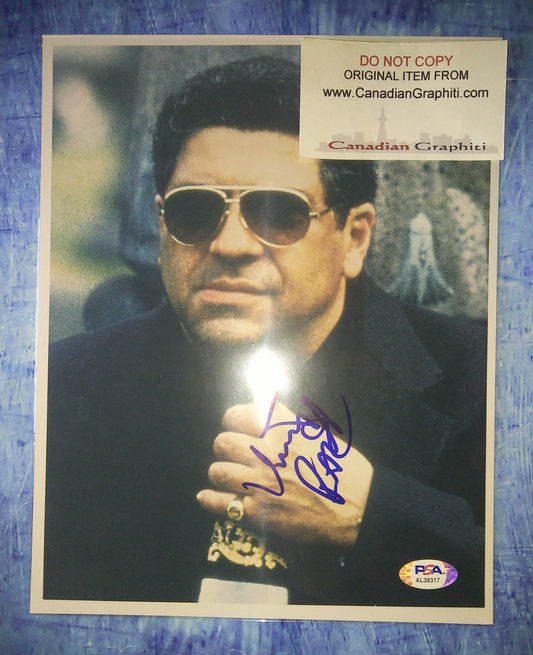 Vincent Pastore Hand Signed Autograph 8x10 Photo PSA COA Sopranos