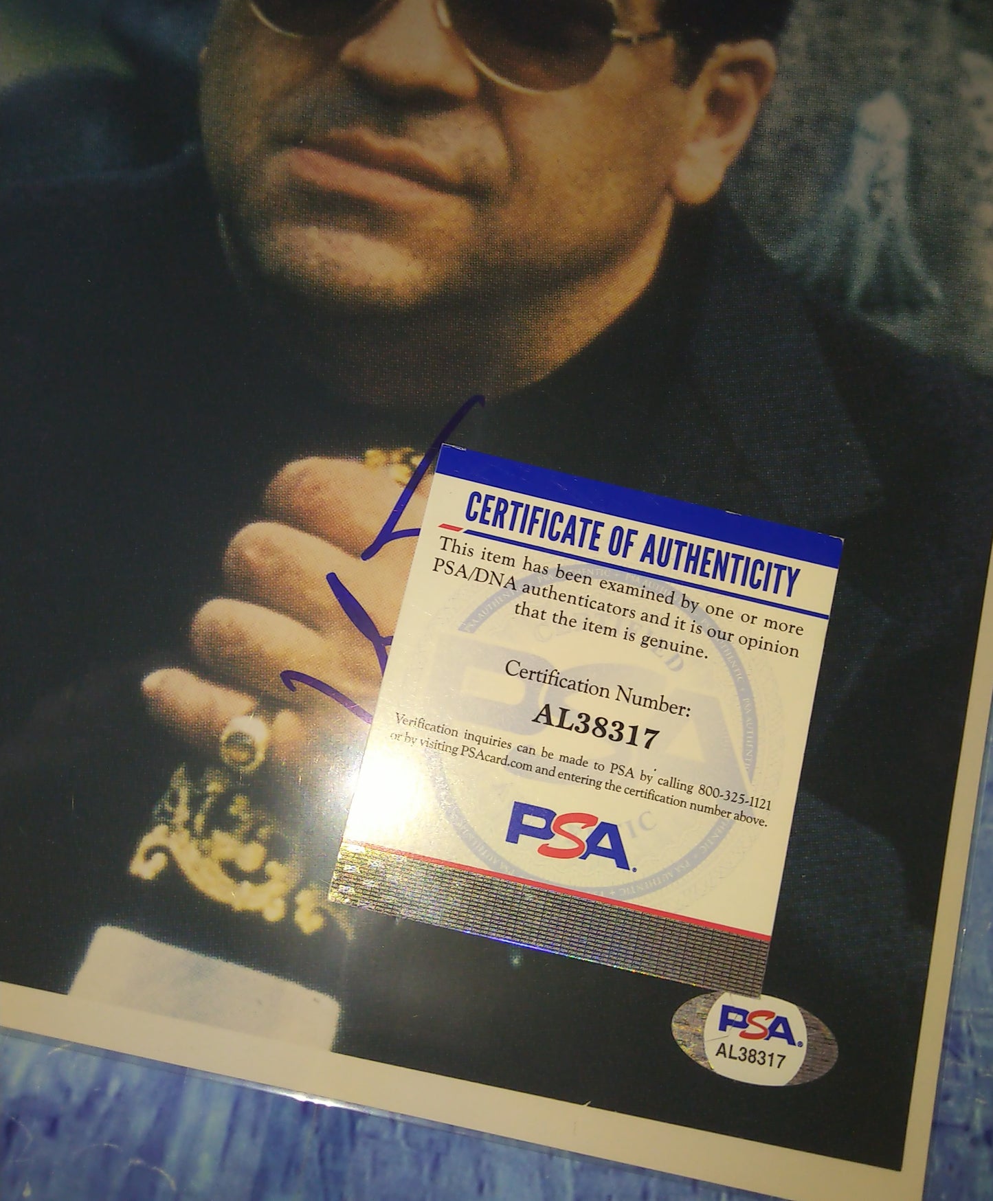 Vincent Pastore Hand Signed Autograph 8x10 Photo PSA COA Sopranos