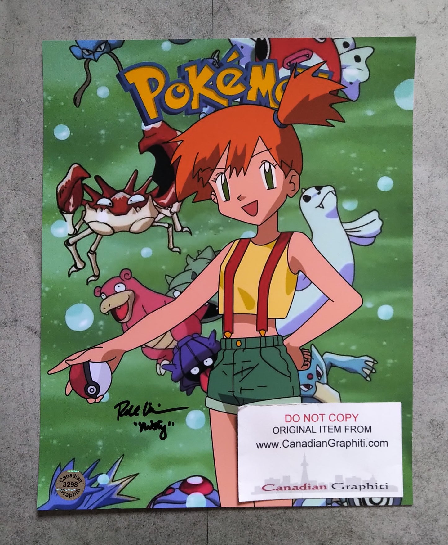 Rachael Lillis Hand Signed Autograph 8x10 Photo COA Pokemon Misty