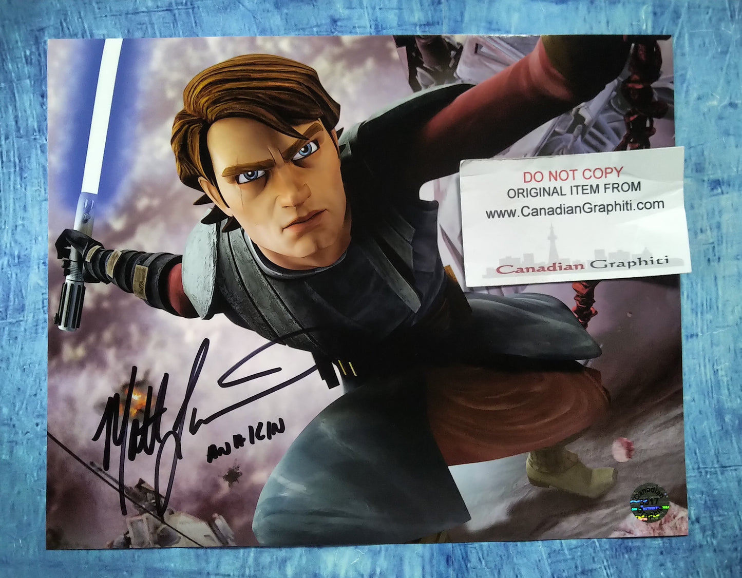 Matt Lanter Hand Signed Autograph 8x10 Photo COA Star Wars The Clone Wars