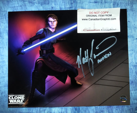 Matt Lanter Hand Signed Autograph 8x10 Photo COA Star Wars The Clone Wars