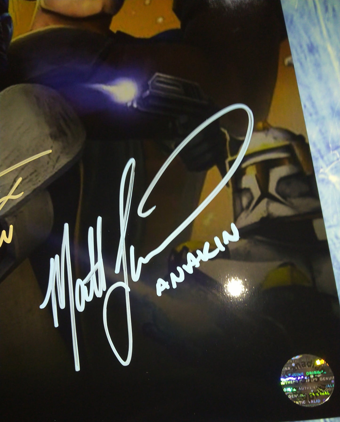 Matt Lanter & James Arnold Taylor Hand Signed Autograph 8x10 Photo COA Star Wars The Clone Wars