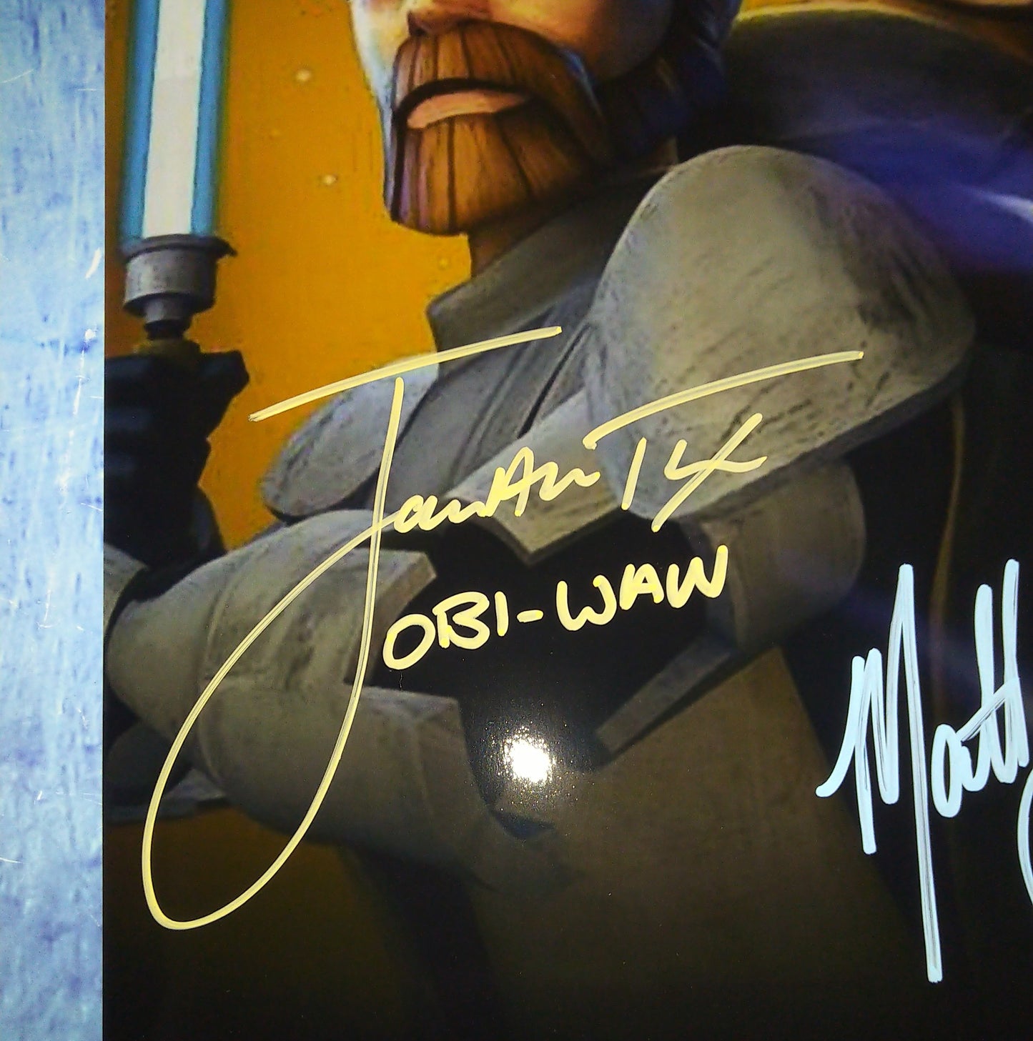 Matt Lanter & James Arnold Taylor Hand Signed Autograph 8x10 Photo COA Star Wars The Clone Wars