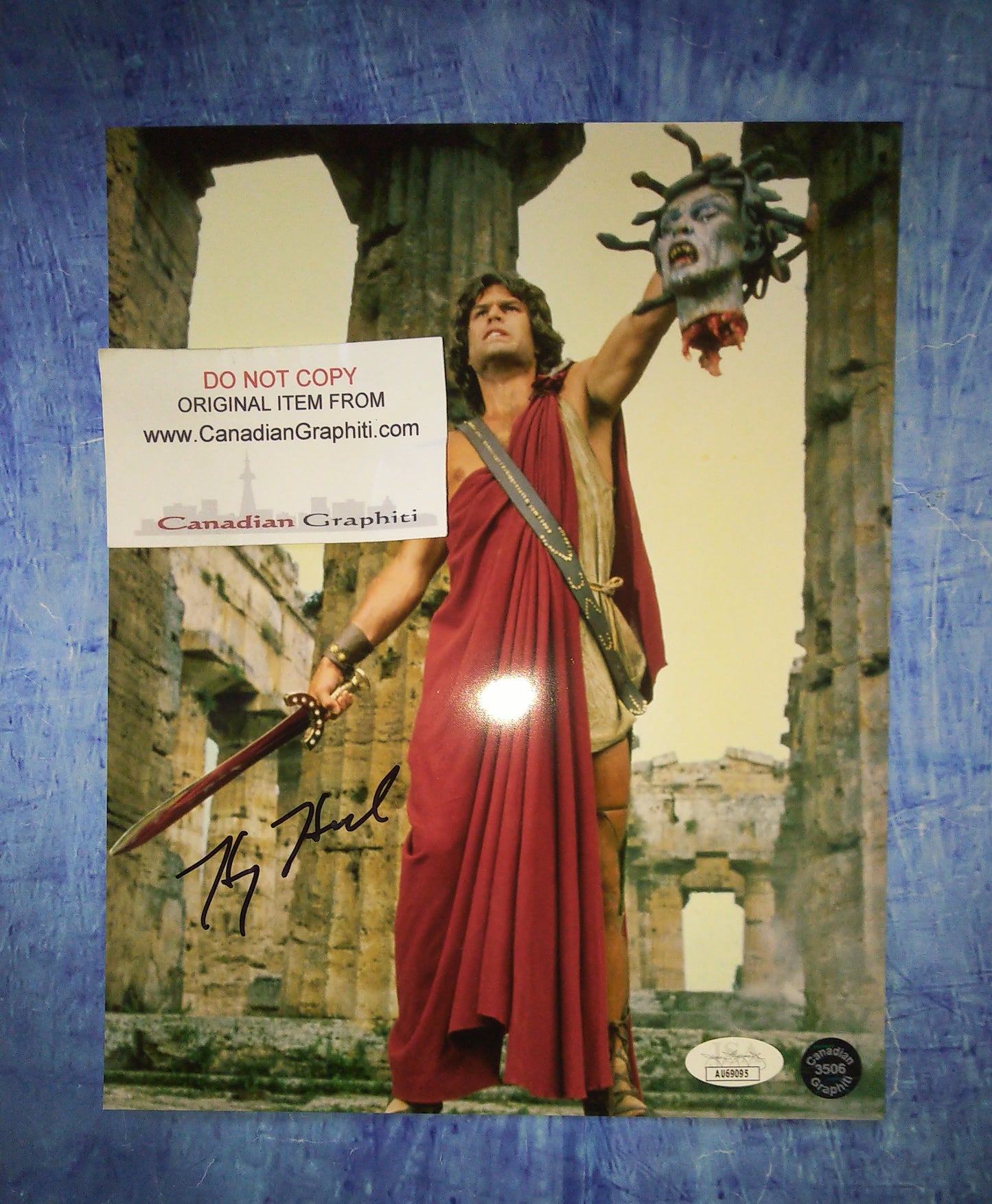 Harry Hamlin Hand Signed Autograph 8x10 Photo COA + JSA Clash Of The Titans