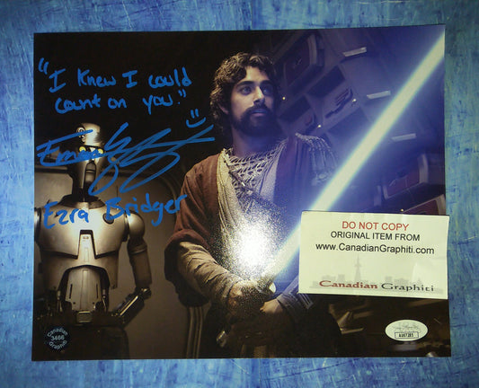 Eman Esfandi Hand Signed Autograph 8x10 Photo COA + JSA Star Wars Ahsoka