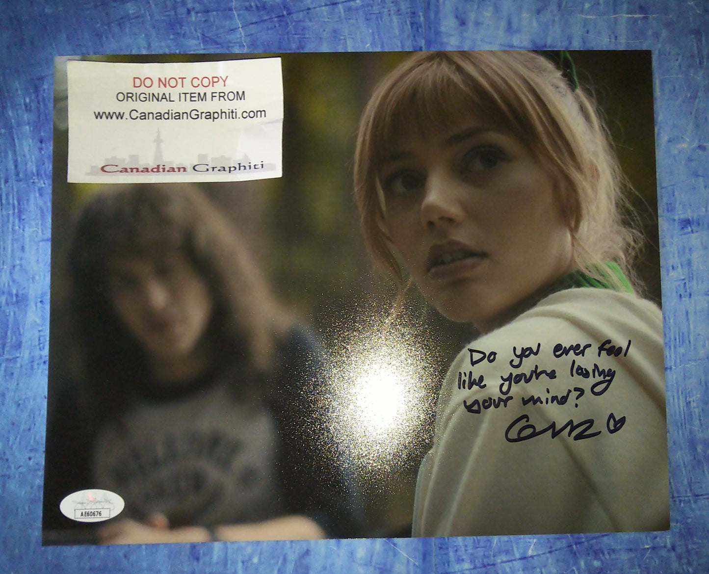 Grace Van Dien Hand Signed Autograph 8x10 Photo COA + JSA Stranger Things Chrissy