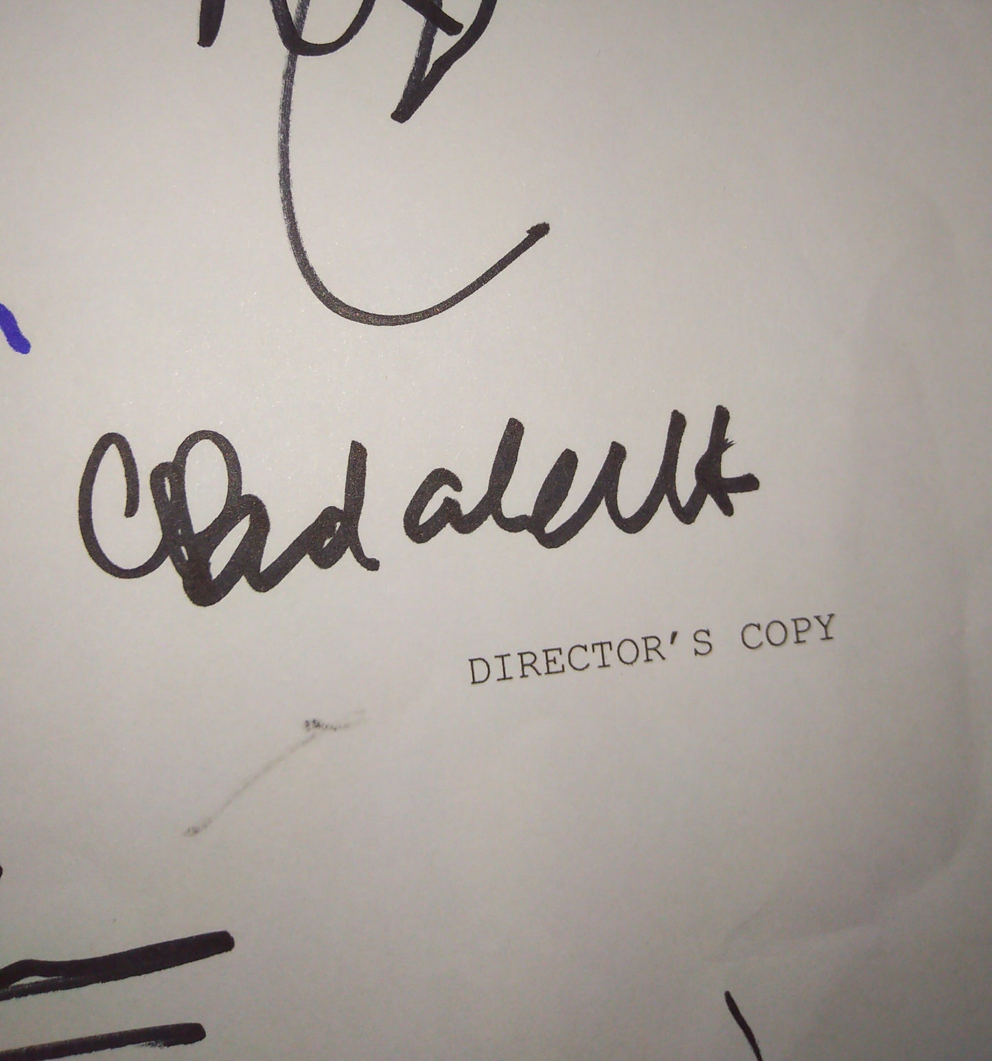 Supernatural 7x Cast Hand Signed Autograph Director's Script COA Lucifer Rising