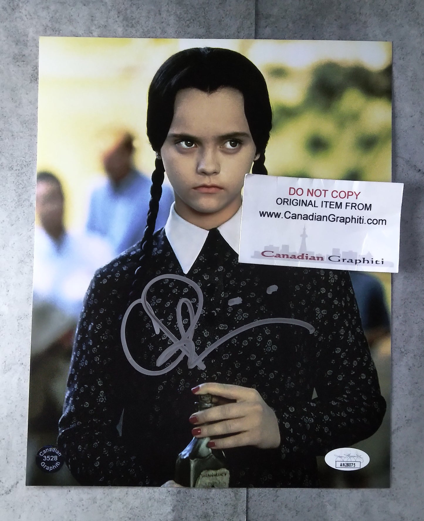 Christina Ricci Hand Signed Autograph 8x10 Photo COA + JSA Wednesday Addams