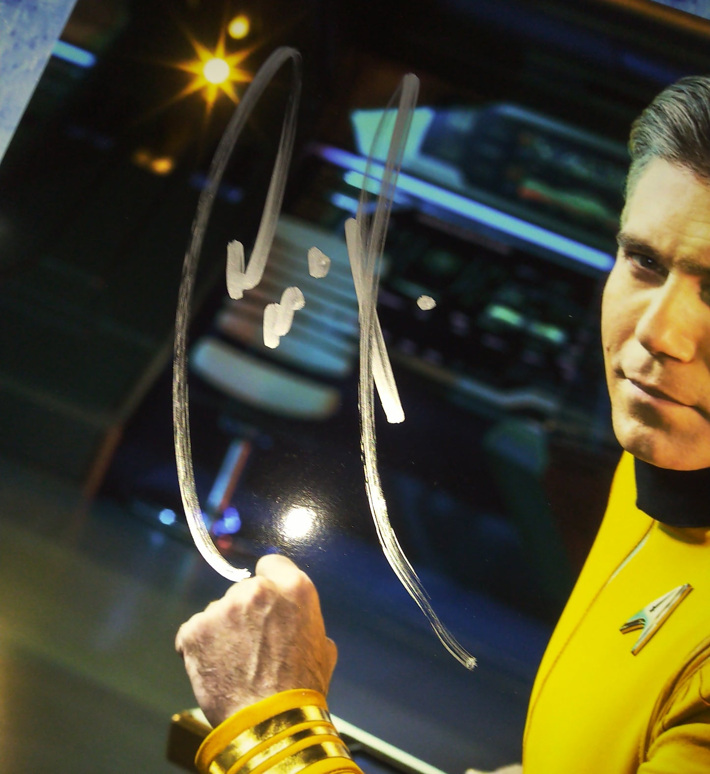 Anson Mount Hand Signed Autograph 8x10 Photo COA Star Trek Pike