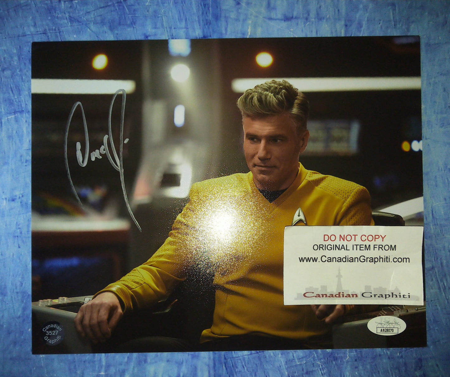 Anson Mount Hand Signed Autograph 8x10 Photo COA + JSA Star Trek Pike