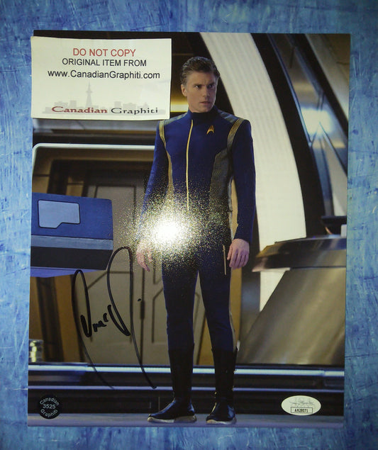 Anson Mount Hand Signed Autograph 8x10 Photo COA + JSA Star Trek Pike