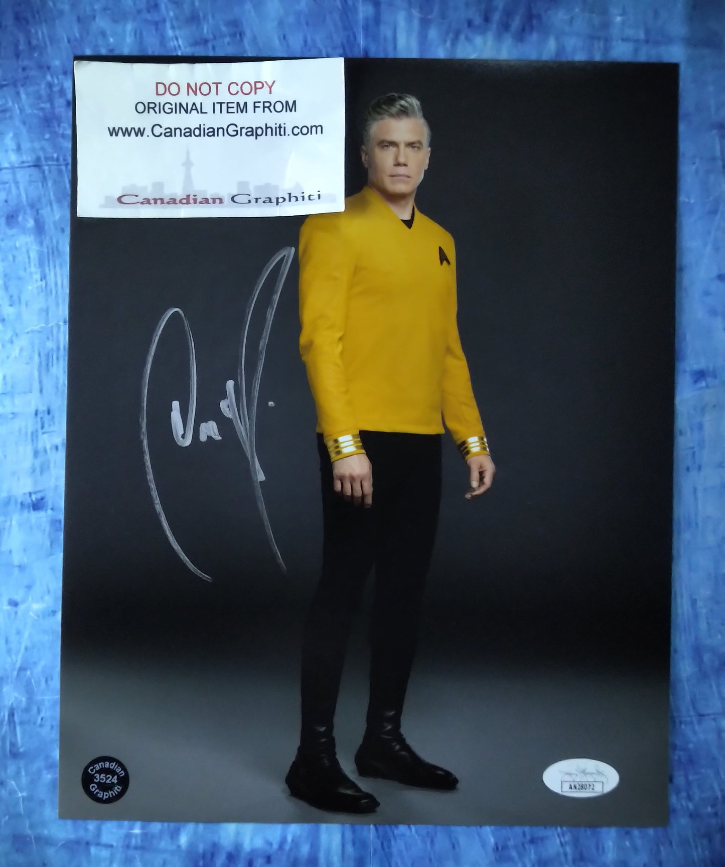 Anson Mount Hand Signed Autograph 8x10 Photo COA + JSA Star Trek Pike