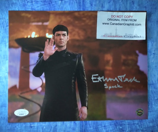 Ethan Peck Hand Signed Autograph 8x10 Photo COA + JSA Star Trek Spock